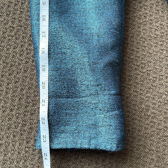 NIPON BOUTIQUE DOPAMINE OMBRE-SHINE RUFFLE FRONT BLAZER JACKET WOMENS 10 BLUE - Picture 10 of 16